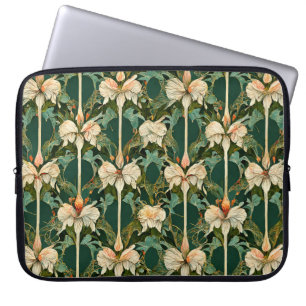 Wiederholte botanische Muster Laptopschutzhülle