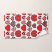 Wiederholte Herzen Badhandtuch Set (Handtuch)