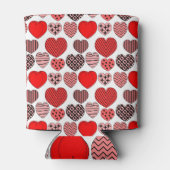 Wiederholte Herzen Dosenkühler (Rückseite)