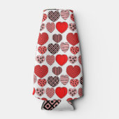Wiederholte Herzen Flaschenkühler (Vorderseite)
