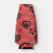 Wiederholte Herzen Flaschenkühler (Vorderseite)