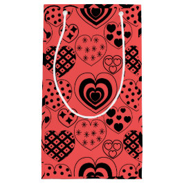 Wiederholte Herzen Kleine Geschenktüte