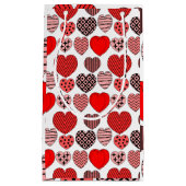 Wiederholte Herzen Kleine Geschenktüte (Vorderseite)