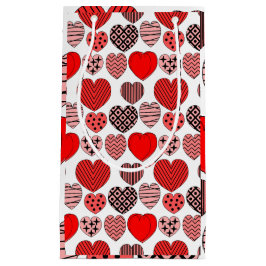 Wiederholte Herzen Kleine Geschenktüte