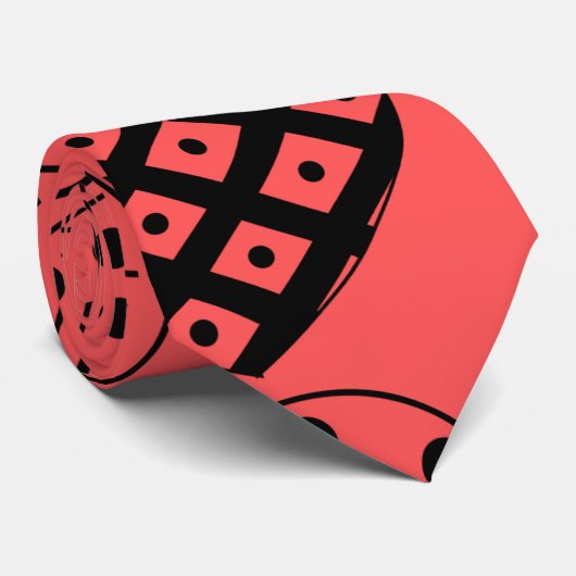 Wiederholte Herzen Krawatte (Gerollt)