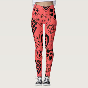 Wiederholte Herzen Leggings