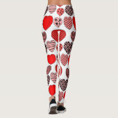 Wiederholte Herzen Leggings (Rückseite)