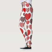 Wiederholte Herzen Leggings (Links)