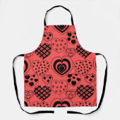 Wiederholte Herzen Schürze (Vorderseite)