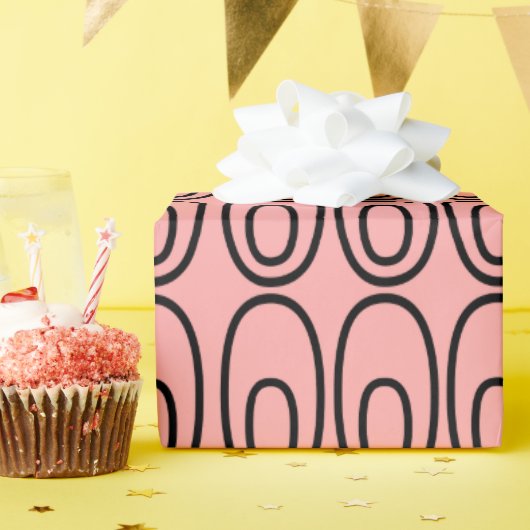 Wiederholte Lachsbehandlungen Geschenkpapier (Geburtstagsparty)
