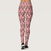 Wiederholte Lachsbehandlungen Leggings (Rückseite)