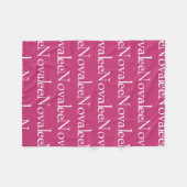 Wiederholte Namensdecke Fleecedecke (Vorderseite (Horizontal))