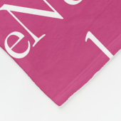 Wiederholte Namensdecke Fleecedecke (Ecke)