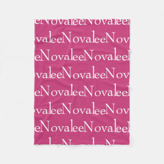 Wiederholte Namensdecke Fleecedecke