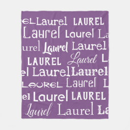 Wiederholte Namensdecke Fleecedecke