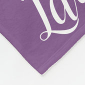 Wiederholte Namensdecke Fleecedecke (Ecke)