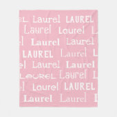 Wiederholte Namensdecke Fleecedecke (Vorderseite)