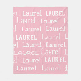 Wiederholte Namensdecke Fleecedecke