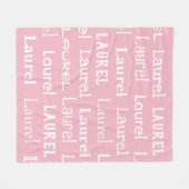 Wiederholte Namensdecke Fleecedecke (Vorderseite (Horizontal))