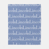 Wiederholte Namensdecke Fleecedecke (Vorderseite)