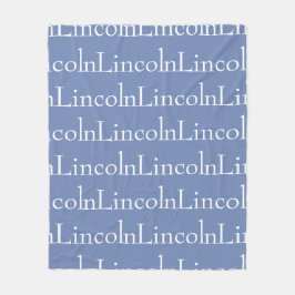 Wiederholte Namensdecke Fleecedecke