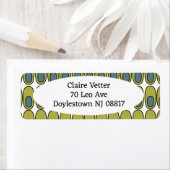 Wiederholte Olive Green und Grauovale (Insitu)