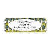 Wiederholte Olive Green und Grauovale (Vorne)