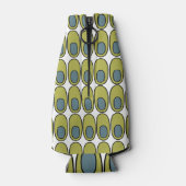 Wiederholte Olive Green und Grauovale Flaschenkühler (Rückseite)