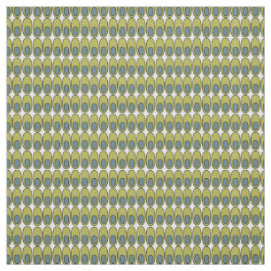 Wiederholte Olive Green und Grauovale Stoff
