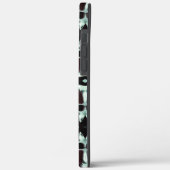 Wiederholte opake Rot- und Gradientenkurven Case-Mate iPhone Hülle (Rückseite / Links)