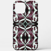 Wiederholte opake Rot- und Gradientenkurven Case-Mate iPhone Hülle (Rückseite)