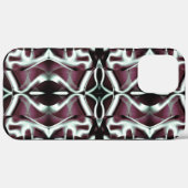 Wiederholte opake Rot- und Gradientenkurven Case-Mate iPhone Hülle (Rückseite (Horizontal))