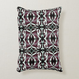 Wiederholte opake Rot- und Gradientenkurven Dekokissen