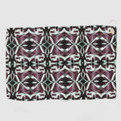 Wiederholte opake Rot- und Gradientenkurven Golfhandtuch (Horizontal)