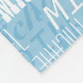 Wiederholte Personalisierte Namen Fleecedecke (Ecke)