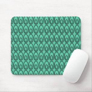 Wiederholte Pfeffergrün-Ovale Mousepad