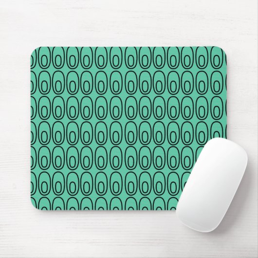 Wiederholte Pfeffergrün-Ovale Mousepad (Mit Mouse)