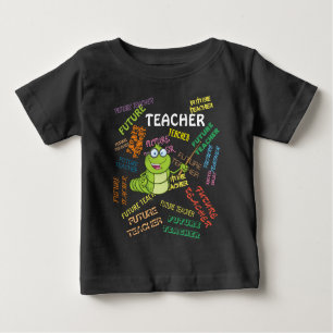 Wiederholte Raupe des Lehrers zum Geburtstag Baby T-shirt