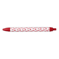 Wiederholte Red Hearts & Names Spaß Girly Writing