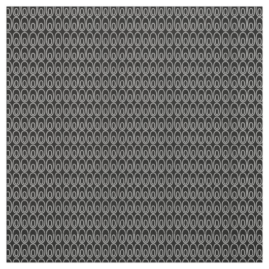 Wiederholte schwarze Ovale Stoff (Muster)