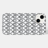 Wiederholte weiße Ovale Case-Mate iPhone Hülle (Rückseite (Horizontal))