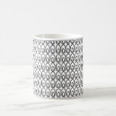 Wiederholte weiße Ovale Kaffeetasse (Mittel)