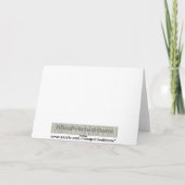 Wiederholter Dank auf Rumänisch Dankeskarte (Rückseite)