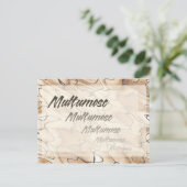 Wiederholter Dank auf Rumänisch Postkarte (Stehend Vorderseite)