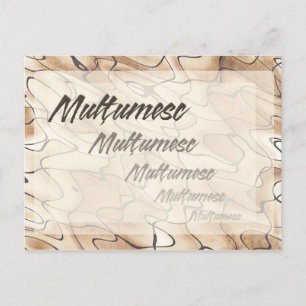 Wiederholter Dank auf Rumänisch Postkarte