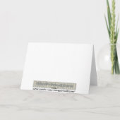 Wiederholter Dank auf Spanisch Dankeskarte (Rückseite)