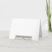 Wiederholter Dank auf Ungarn Dankeskarte (Rückseite)