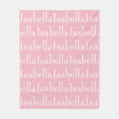 Wiederholter Name-Decke Fleecedecke (Vorderseite)