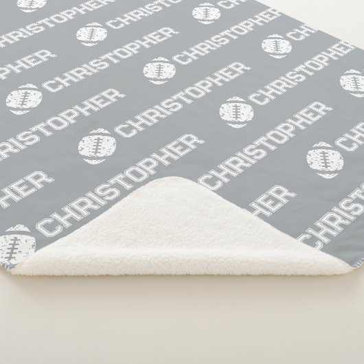 Wiederholter Name Football Dreams Gray Sherpadecke (3/4)