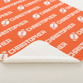 Wiederholter Name Football Dreams Orange Sherpadecke (3/4)